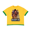 Unisex Boxy Color Block martin characters T-Shirt