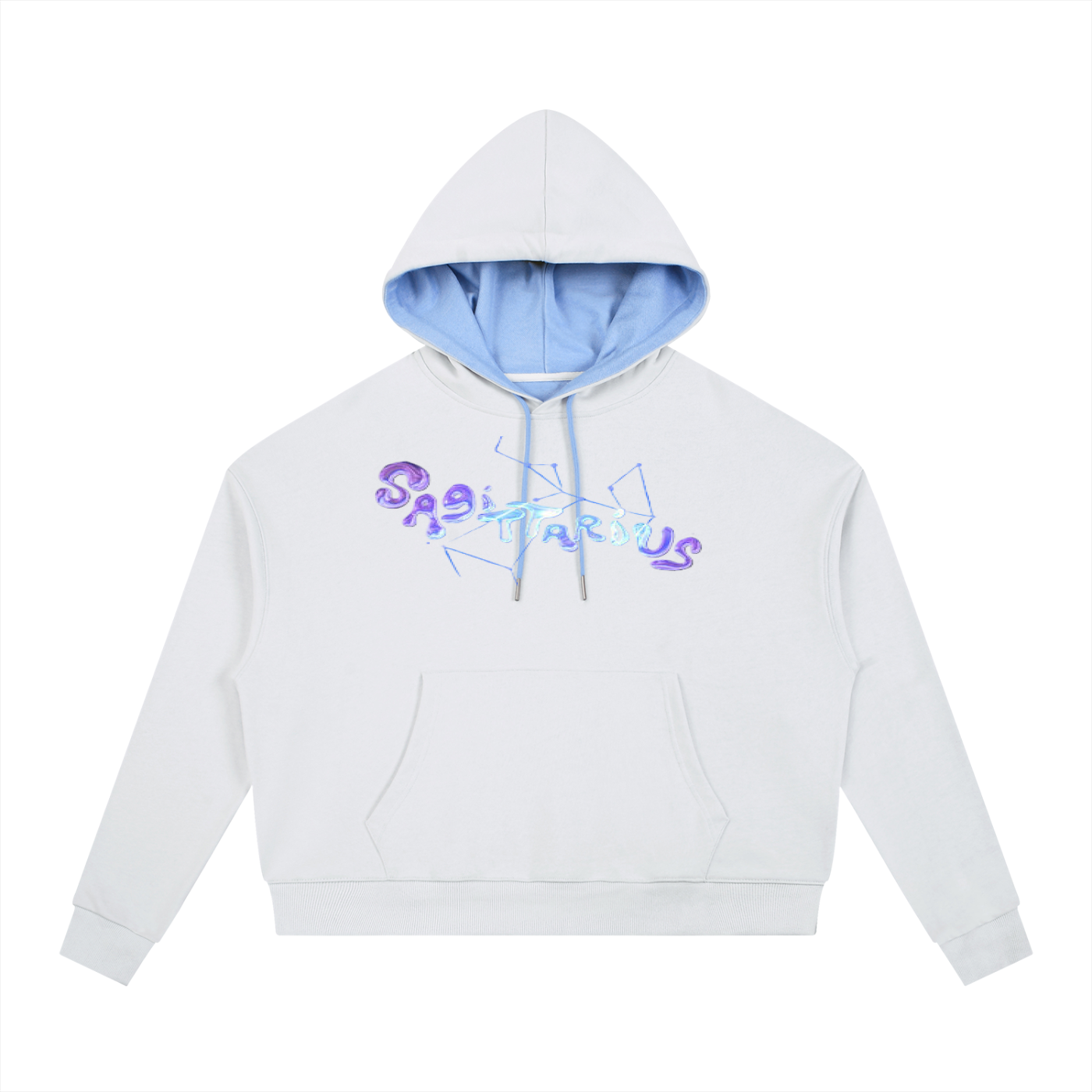 Contrast Drawstring sagaturius Hoodie