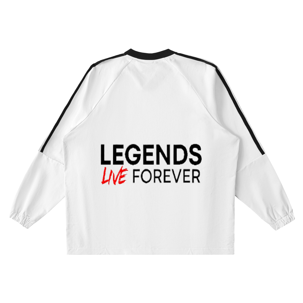 Color-Block V-Neck Long-Sleeve T-Shirt M.J