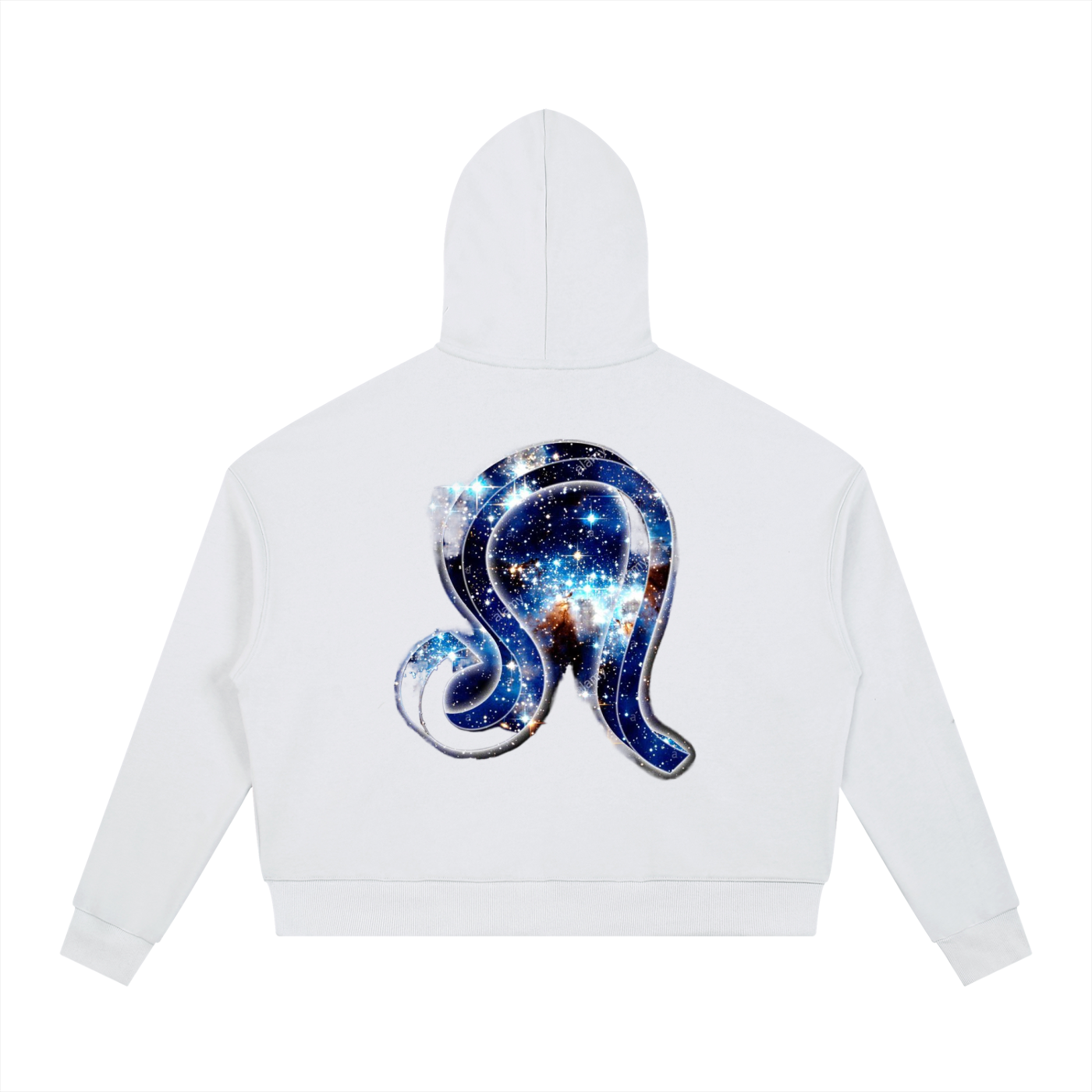 Contrast Drawstring Leo Hoodie