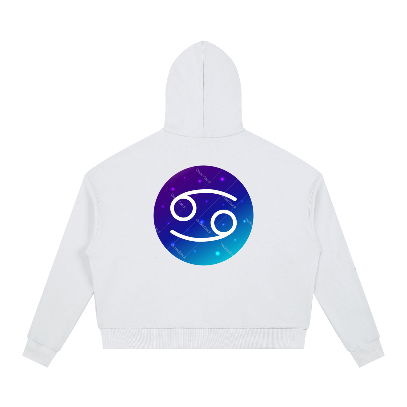 Contrast Drawstring cancer Hoodie