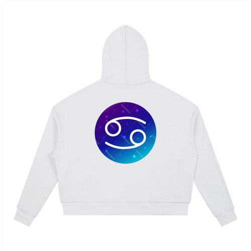 Contrast Drawstring cancer Hoodie