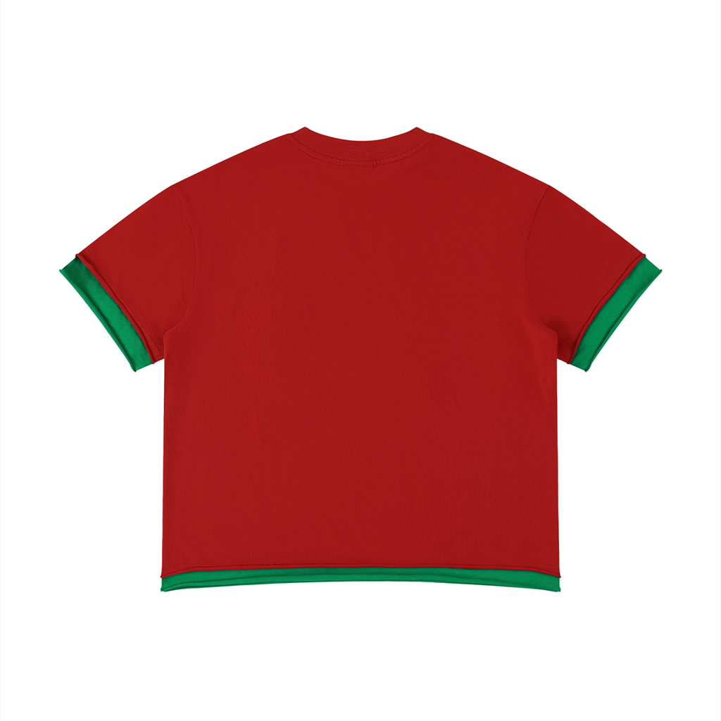 Unisex Boxy Color Block fresh prince T-Shirt