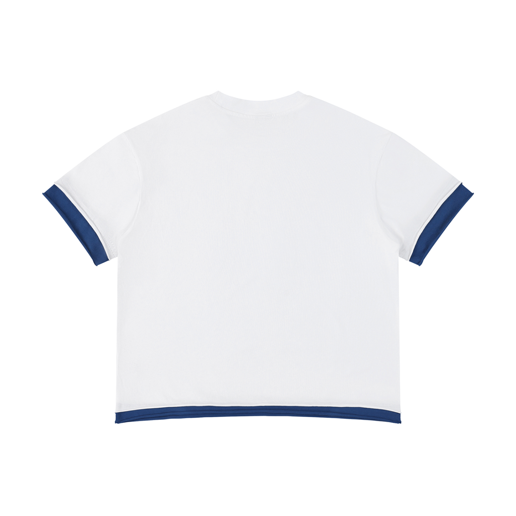 Unisex Boxy Color Block full house T-Shirt